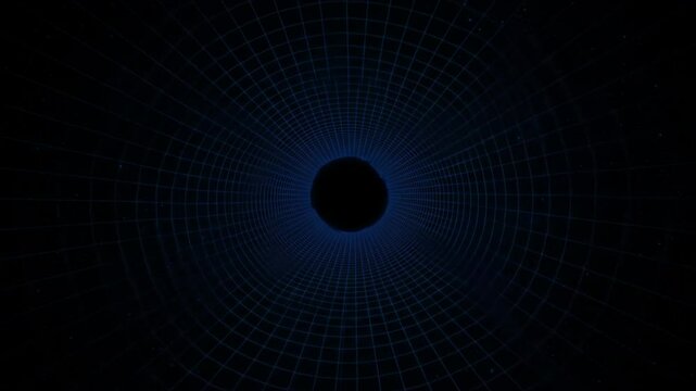 Dark void distorting spacetime continuum