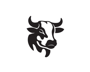 head cow art logo icon symbol design template illustration inspiration