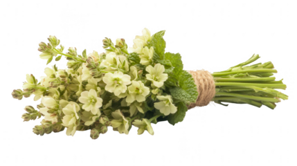 Fresh Bouquet Of Pale Yellow Primrose Flowers