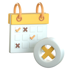 Decline 3D Icon Colorful Style