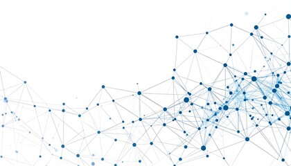 Obraz premium Network Connections: A Digital Web
