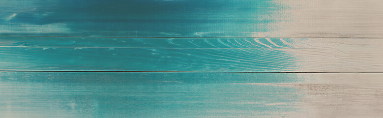 Rustic Wooden Background with Blue and White Painted Planks