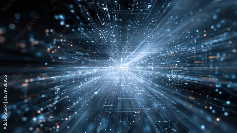 Aufkleber digital data flow: immerse yourself in a dynamic digital realm. this captivating image showcases a l