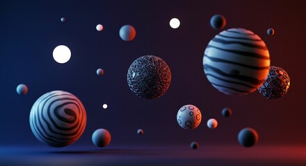 Abstract spheres composition