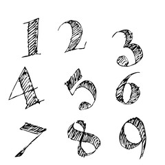 Set of icon number. Illustration of number