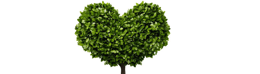 Fototapeta premium a heart shaped tree clipart, symbolizes love and nature's beauty, perfect for eco-friendly themes and romantic concepts.
