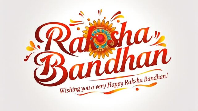 raksha bandhan celebration in india vector hand lettring illustration on white background.
By prolific studio