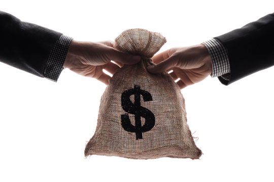 Money exchange, financial transaction concept