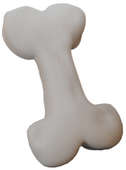 Bone 3D illustration for Halloween day