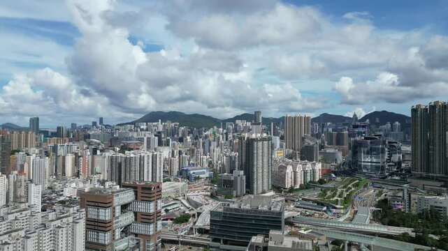Urban Life and Architecture in Yau Tsim Mong District Hong Kong June 29 2025
