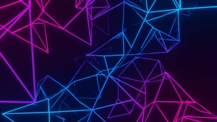 Luminous geometric web against cosmic expanse - Powered by Adobe