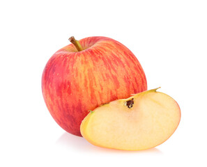 smitten apple isolate on white background