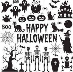 Funny Dancing Skeleton Silhouette Vector Illustration

Spooky Halloween Skeleton in Dynamic Dance Pose

Dancing Bones Silhouette for Halloween Party Design

Creepy Cartoon Skeleton Vector in Motion

H