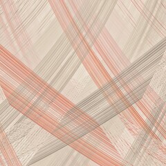 Seamless striped fabric texture pattern in orange color