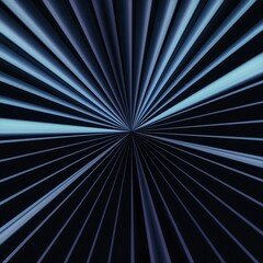 Blue fractal burst with radiant light blue beams modern futuristic abstract background