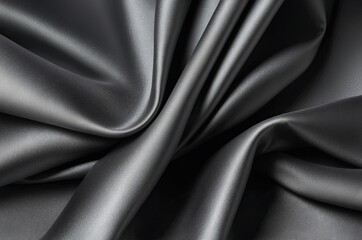 Dark Silk Fabric Backgrounds Bundle, Luxury Satin Folded Textures with Text Space for Branding and Invitations