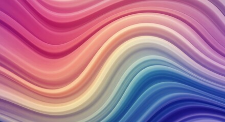 Obraz premium Abstract Colorful Wave Background: Pink, Blue, and Beige Swirls