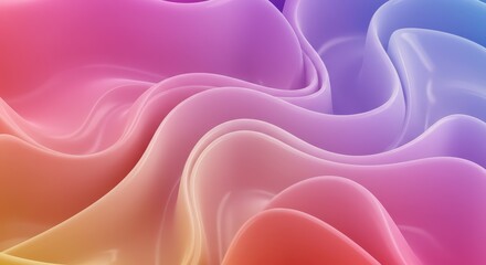 Obraz premium Abstract Gradient Waves: Smooth, Colorful, and Modern Design Element