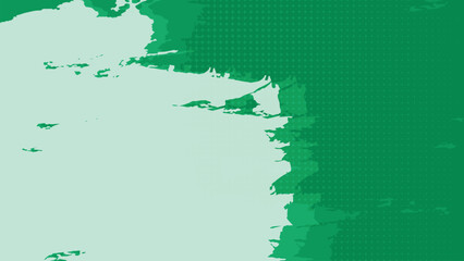 Abstract Grunge Green with Halftone Texture Background