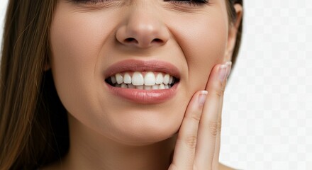 Fototapeta premium Woman experiencing facial pain