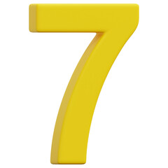 3D Number 7 Icon