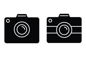 Camera icon set. photo camera icon. Photo camera in flat style. vector isolated on white background.