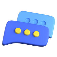 Message 3D Icon Colorful Style