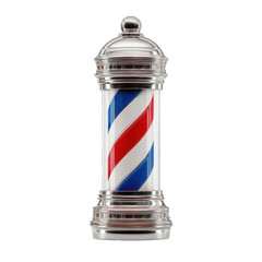 Classic barber pole, red, white, blue stripes (1)