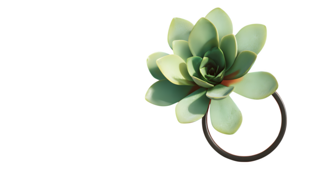 Minimalist succulent