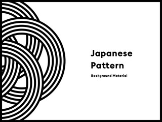 和風で幾何学的な線の背景素材