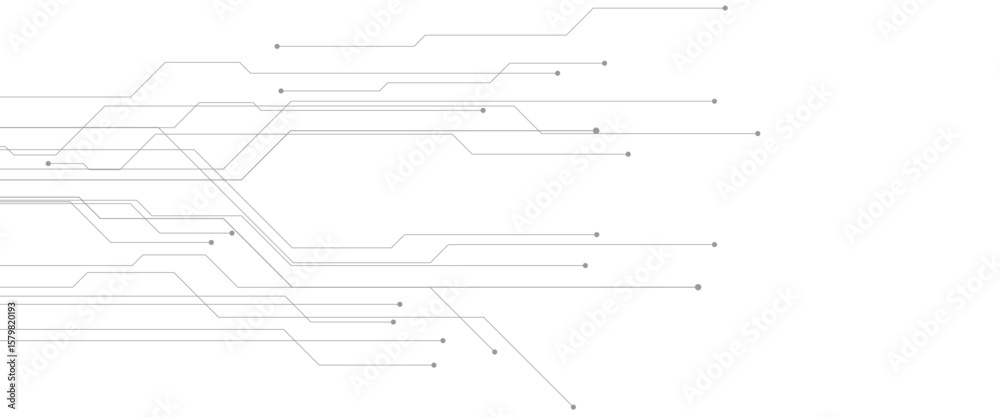 Poster vector abstract digital technology communication dots and lines background with social networking