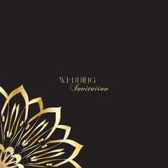 The Gold Mandala Wedding Iinvitation Card