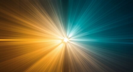 Radiating Energy Warm  Cool Light Bursts from a Central Star Point.