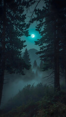 "A Moonlit Night in the Jungle – Mysterious, Silent, and Full of Wonder"