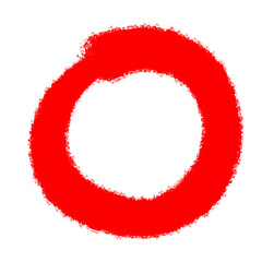 Grunge circle doodle brush. Drawing paint