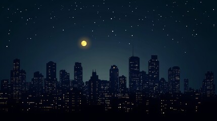 Skyscrapers in the Quiet of Night