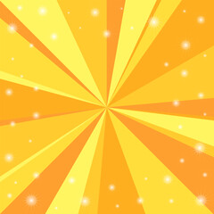 キラキラのサンバースト背景イラスト