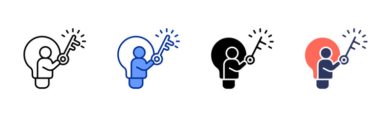 Problem Solving icon sheet multiple style collection