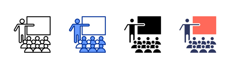 Training Session icon sheet multiple style collection