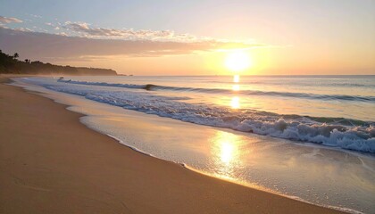 Obraz premium Sunrise beach scene (2)