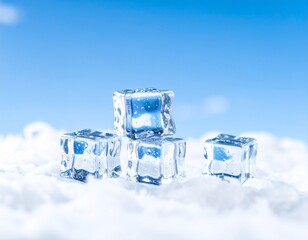 Obraz premium melting ice cube