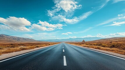 Naklejka premium Open Road, Scenic Drive, Mountain Vista