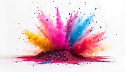 Colorful watercolor splash background with artistic paint textures and decorative patterns