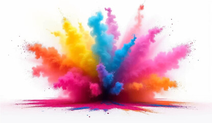 Colorful watercolor splash background with artistic paint textures and decorative patterns