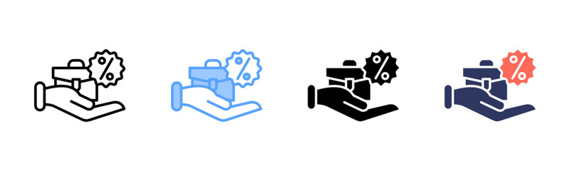 Job Offer icon sheet multiple style collection