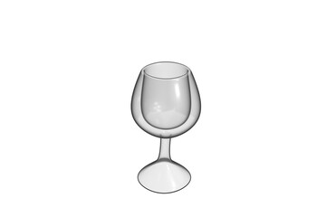 empty wine glass, PNG