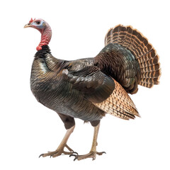 A turkey standing in front of a transparent background.