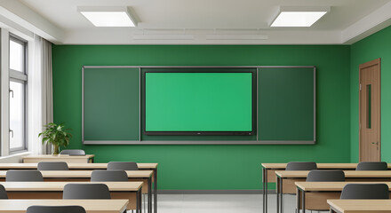 Interactive Smart Classroom with Green Screen