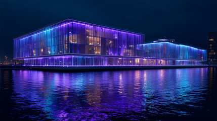 Fototapeta premium night view of the city of moscow