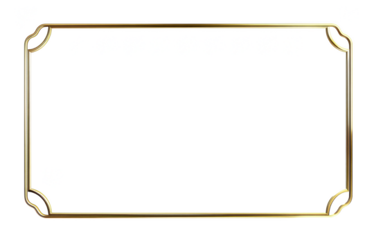 Baroque-style golden picture frame with intricate scroll work and a transparent center